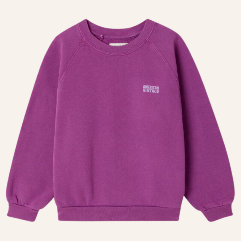 American Vintage American Vintage kid sweatshirt Izubird - Grape juice