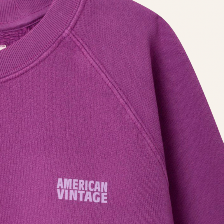 American Vintage American Vintage kid sweatshirt Izubird - Grape juice