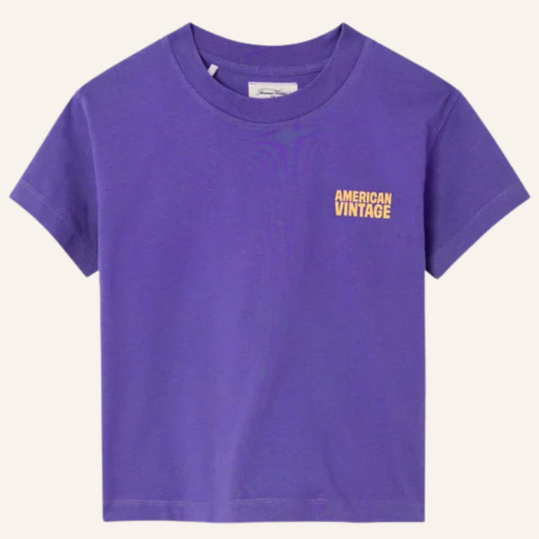 American Vintage AMV Kid Tee-shirt Gixy -  Purple