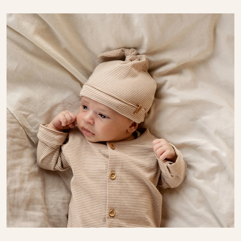 Nixnut Newbie hat - Biscuit stripe