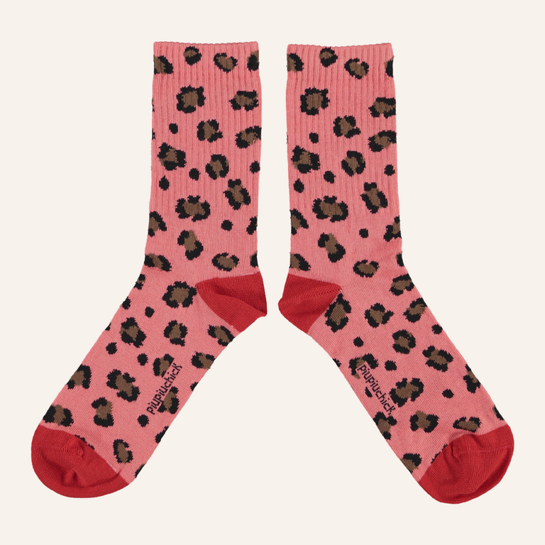 Piupiuchick Piupiuchick socks - Pink animal print