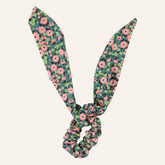 Piupiuchick Piupiuchick Scrunchie - multicolor flowers green