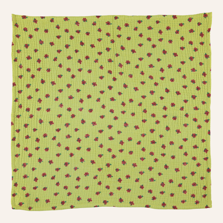 Piupiuchick Piupiuchick Bandana - Pistachio little flowers