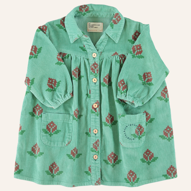 Piupiuchick Piupiuchick Short dress - Green/big flowers
