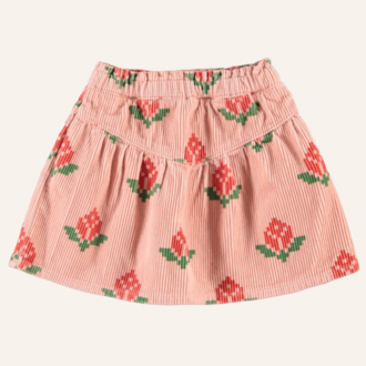 Piupiuchick Piupiuchick Short skirt - Pink/big flowers