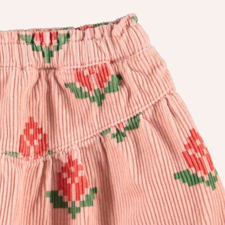 Piupiuchick Piupiuchick Short skirt - Pink/big flowers