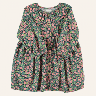Piupiuchick Piupiuchick Short dress - Green multicolor flowers