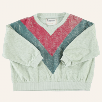 Piupiuchick Piupiuchick Sweatshirt green - triangle print