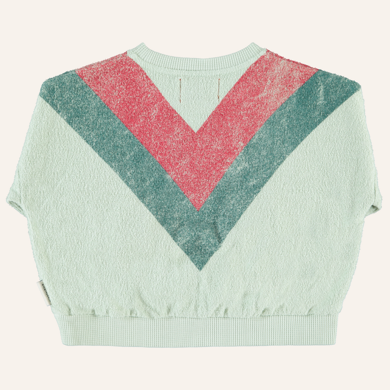 Piupiuchick Piupiuchick Sweatshirt green - triangle print