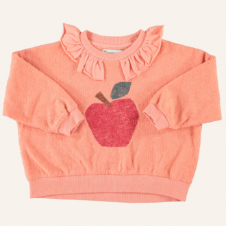 Piupiuchick Piupiuchick Sweatshirt collar - Pink apple