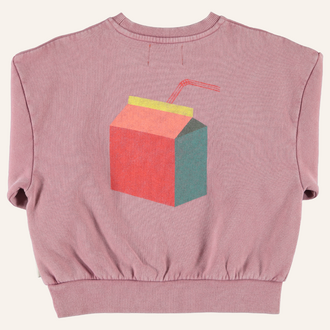 Piupiuchick Piupiuchick oversized sweatshirt  - Pink Lunch break
