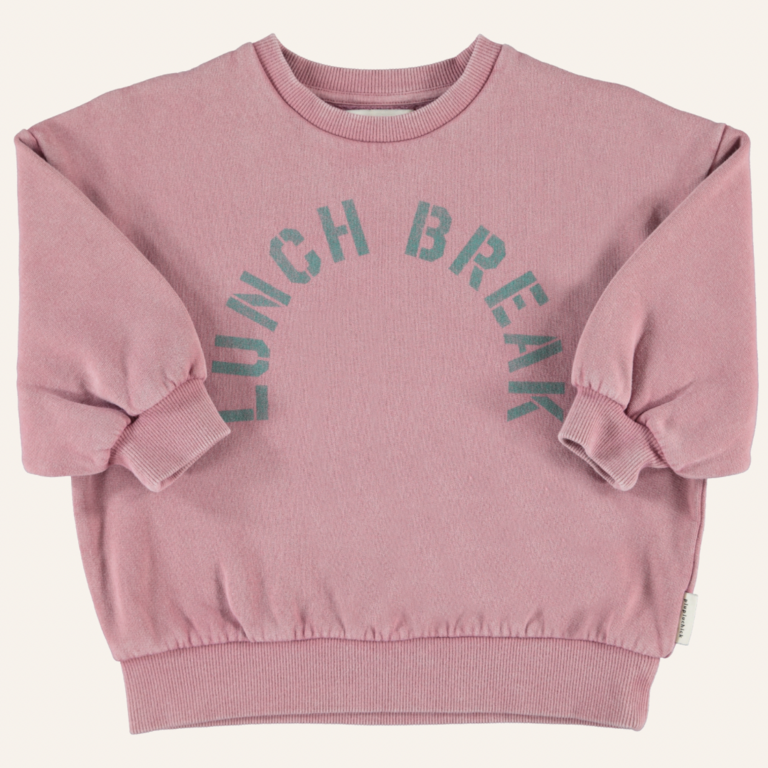 Piupiuchick Piupiuchick oversized sweatshirt  - Pink Lunch break