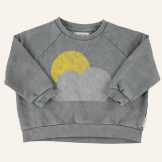 Piupiuchick Piupiuchick Sweatshirt  - Grey sun&cloud