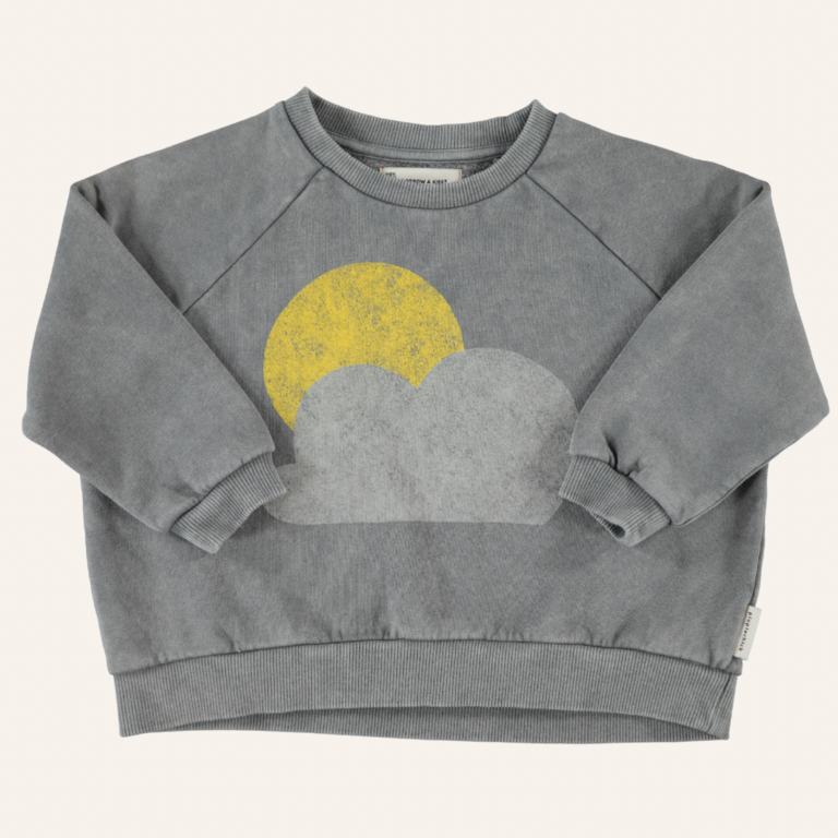 Piupiuchick Piupiuchick Sweatshirt  - Grey sun&cloud