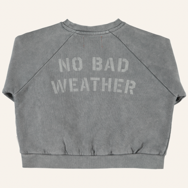 Piupiuchick Piupiuchick Sweatshirt  - Grey sun&cloud