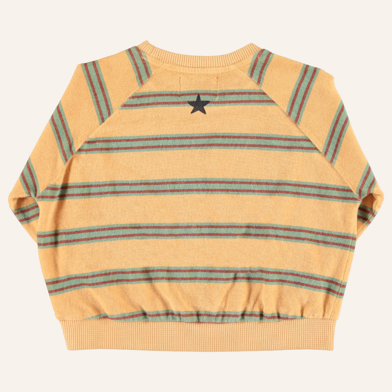 Piupiuchick Piupiuchick terry Sweatshirt  - Sand double stripes
