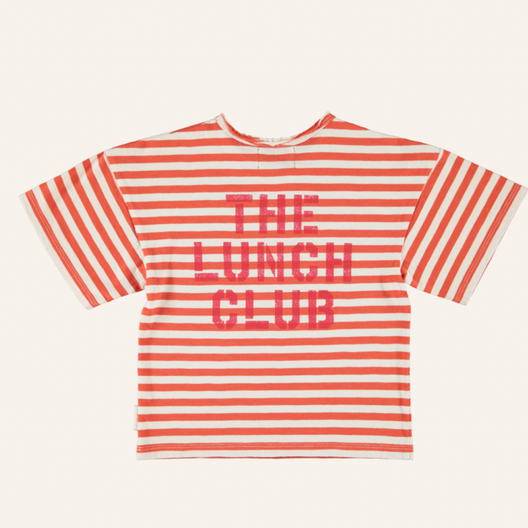 Piupiuchick Piupiuchick Oversized shirt - red stripes apple