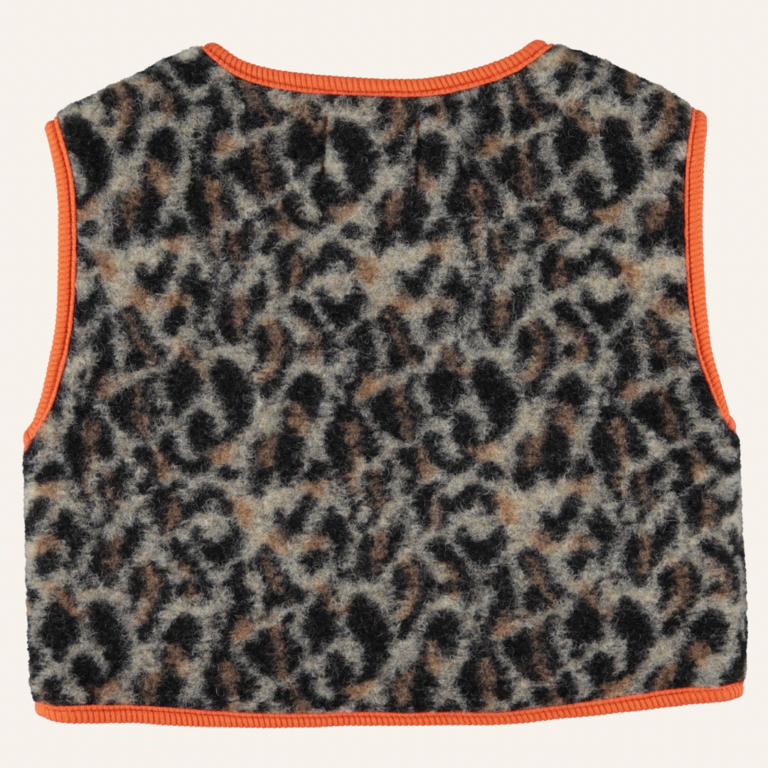 Piupiuchick Piupiuchick Waistcoat - Grey animal print