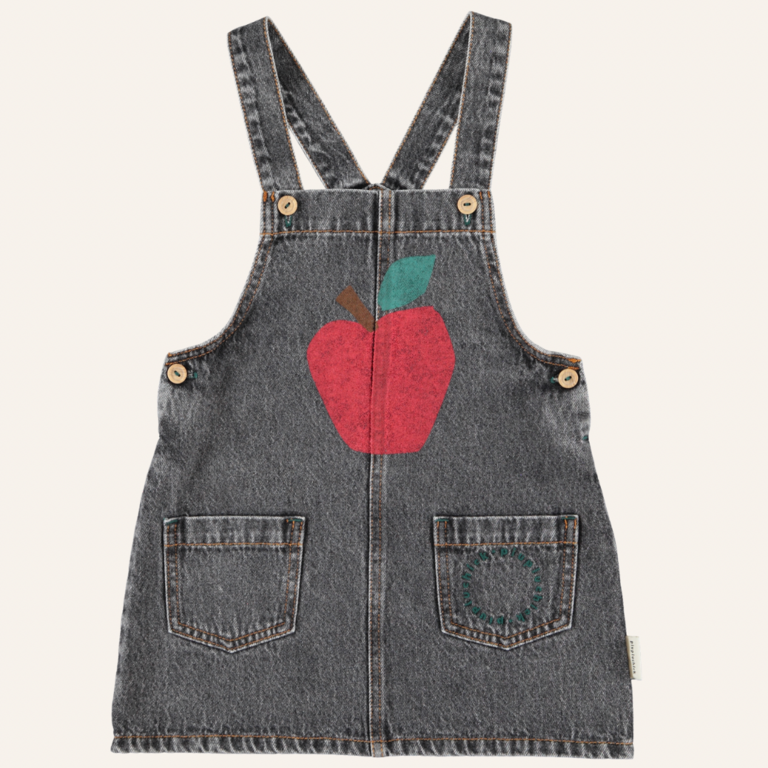 Piupiuchick Piupiuchick Dress - Black denim apple