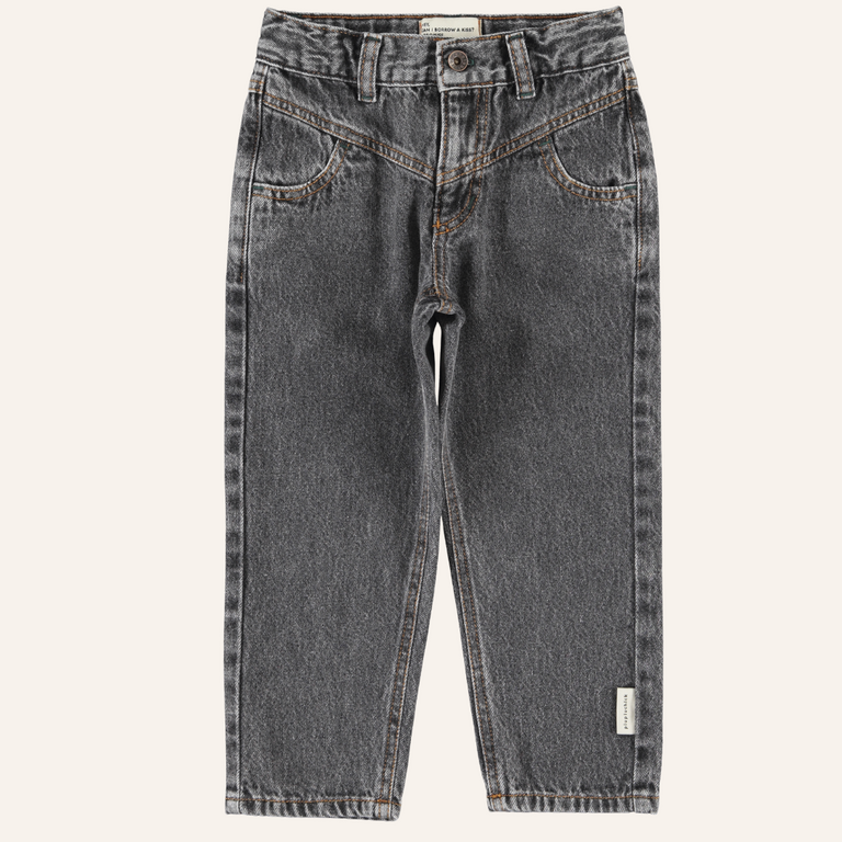Piupiuchick Piupiuchick Mom fit trouser - Black denim