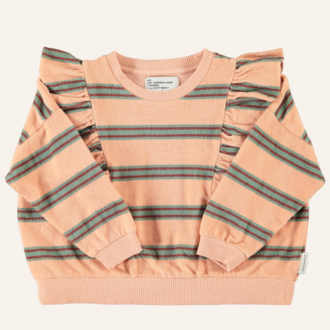 Piupiuchick Piupiuchick terry Sweatshirt  - Pink double stripes