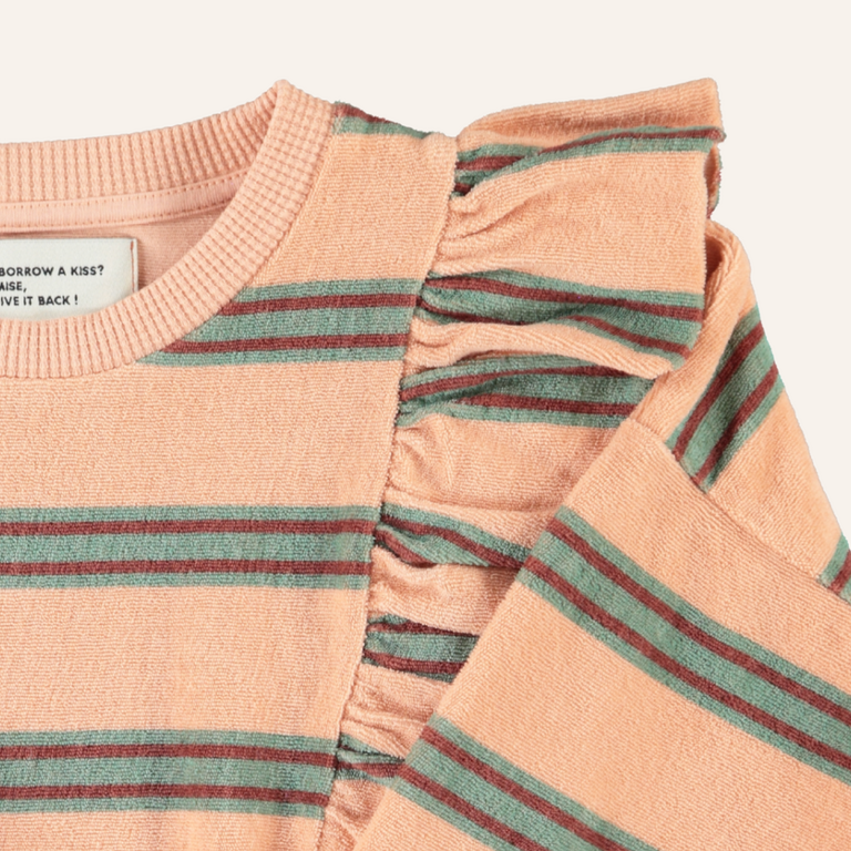 Piupiuchick Piupiuchick terry Sweatshirt  - Pink double stripes