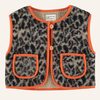 Piupiuchick Piupiuchick Waistcoat - Grey animal print