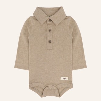 Baje Studio Baje Studio Baby Romper Sion | Taupe