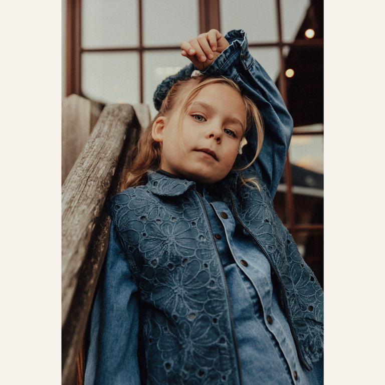 Baje Studio Baje Studio Reeza Blouse | Blue Denim
