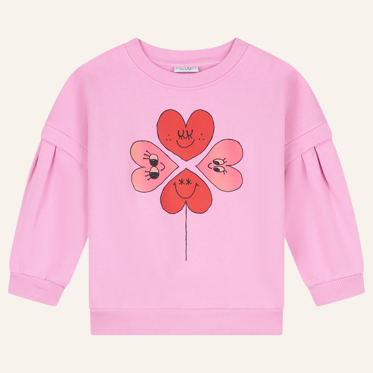 Daily Brat Daily Brat - Sweater Four Hearts - Pink