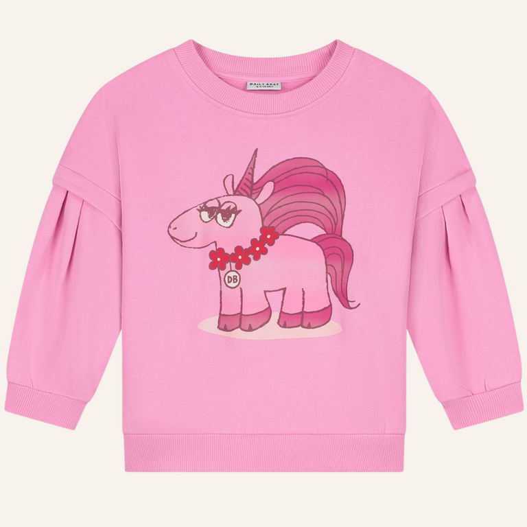 Daily Brat Daily Brat - Sassy Unicorn Sweater - Pink