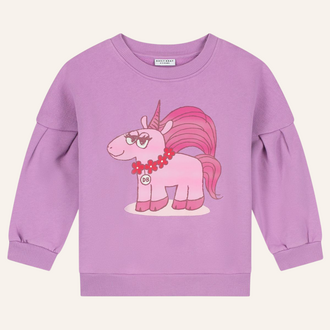 Daily Brat Daily Brat - Sassy Unicorn Sweater - Purple