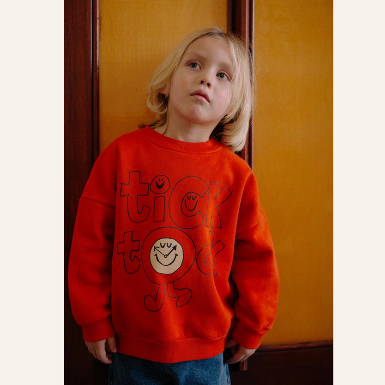 Daily Brat Daily Brat - Tick Tock Playtime Sweater