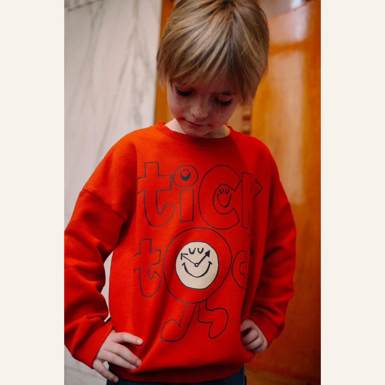 Daily Brat Daily Brat - Tick Tock Playtime Sweater