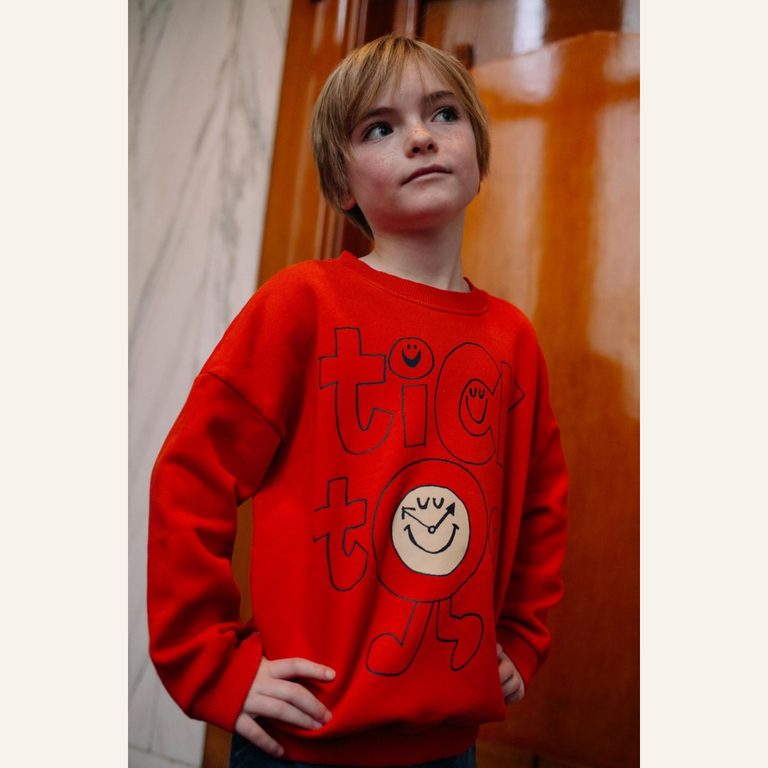 Daily Brat Daily Brat - Tick Tock Playtime Sweater