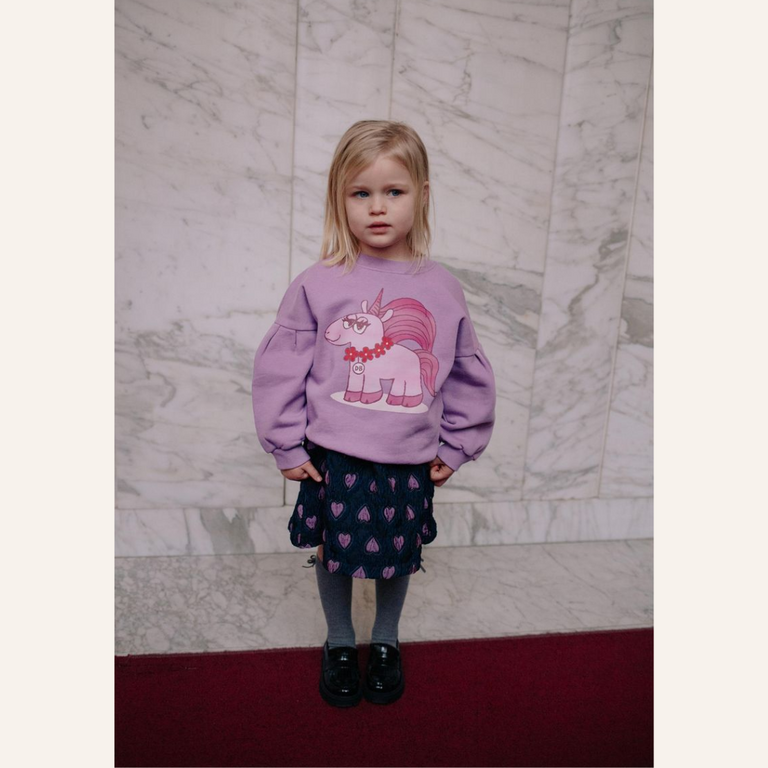 Daily Brat Daily Brat - Sassy Unicorn Sweater - Purple
