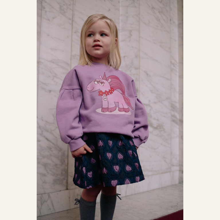 Daily Brat Daily Brat - Sassy Unicorn Sweater - Purple