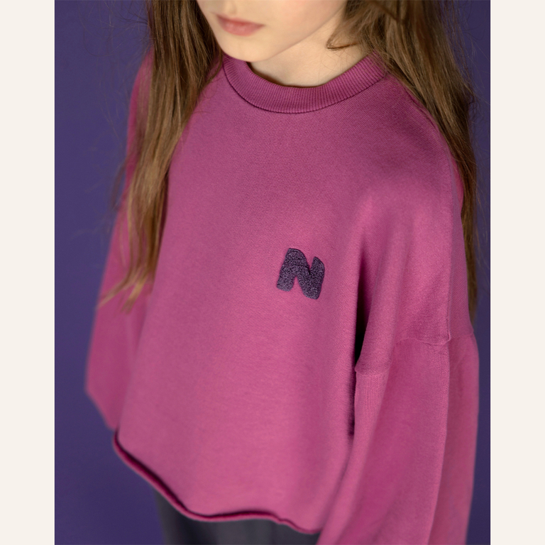 Nixnut Nixnut Split sweater - Plum