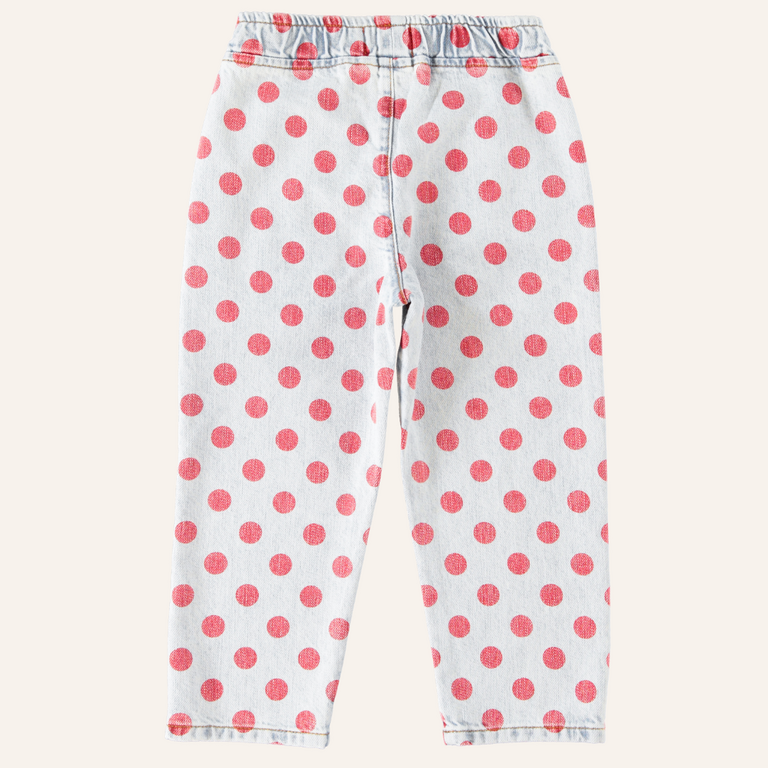 Piupiuchick Piupiuchick Trouser - Light blue red dots