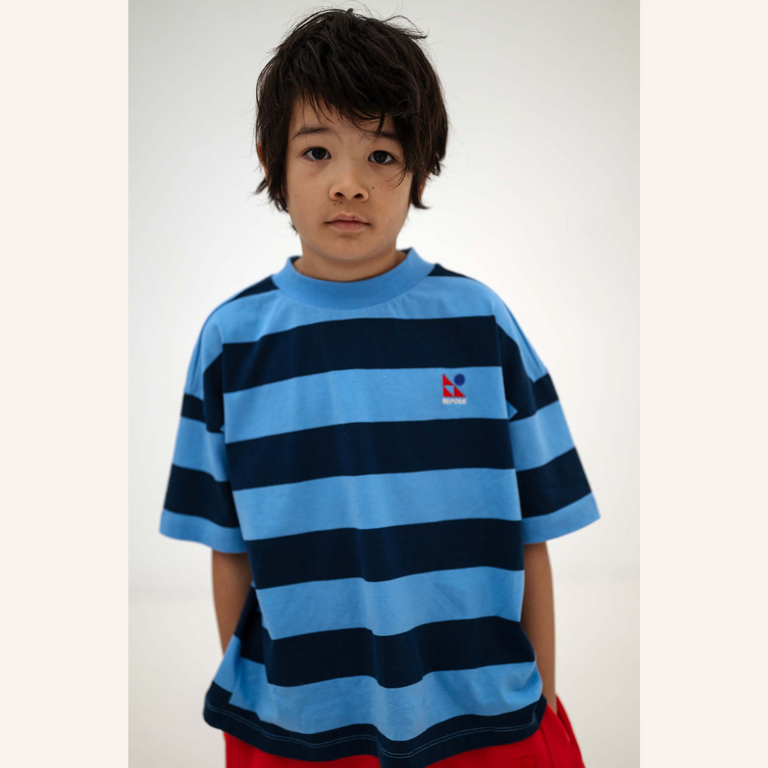 Repose AMS Repose AMS Boxy Tee - Horizon Dark Eclipse Stripe