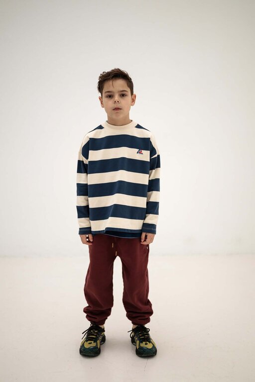 Repose AMS Repose AMS Boxy Sweater - Eclipse Blue Stripe