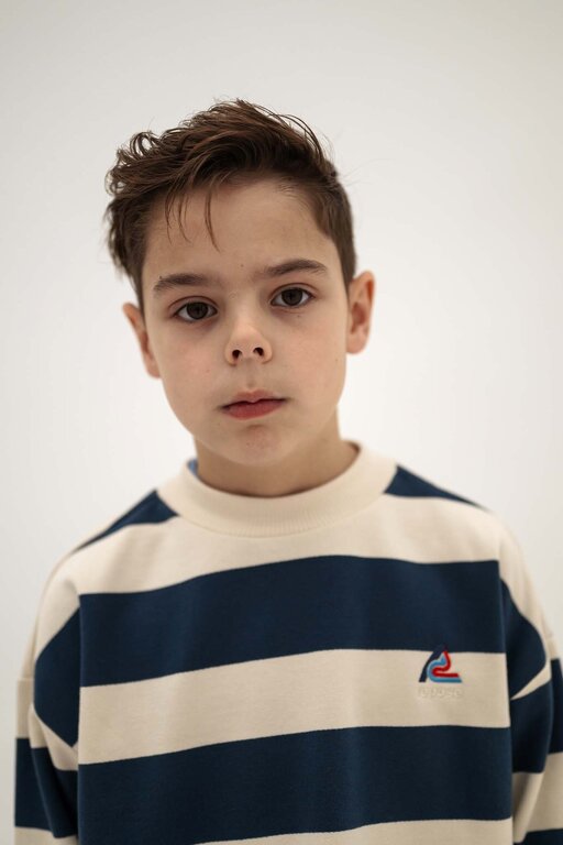 Repose AMS Repose AMS Boxy Sweater - Eclipse Blue Stripe