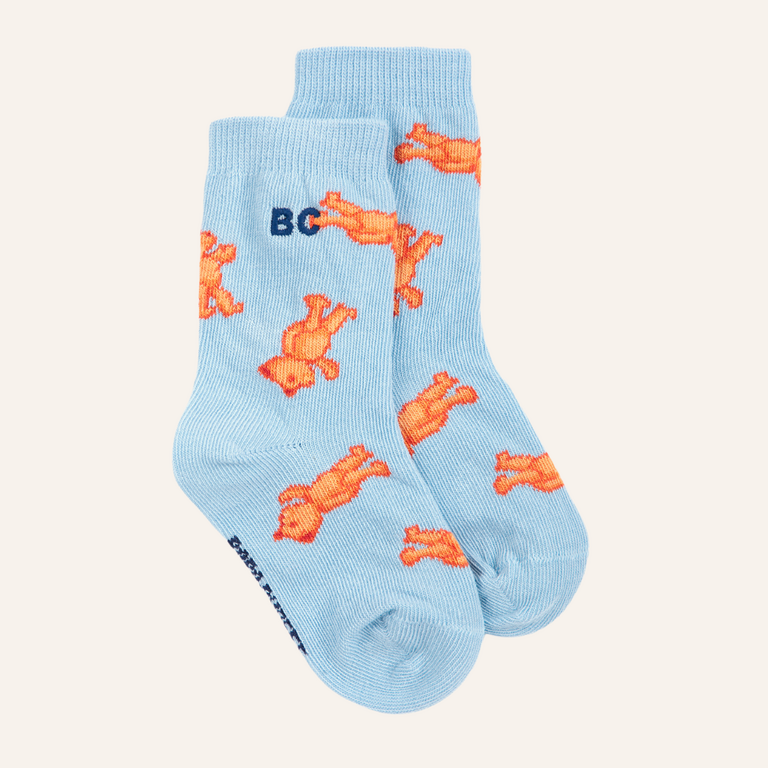 Bobo Choses Bobo Choses Softpaw Monster All Over Short Socks | Baby