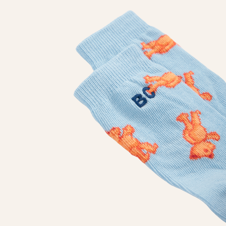 Bobo Choses Bobo Choses Softpaw Monster All Over Short Socks | Baby