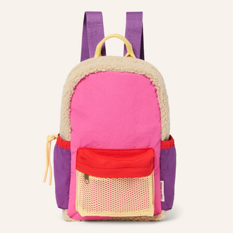 Studio Noos Studio Noos - Patchwork mini backpack bright pink