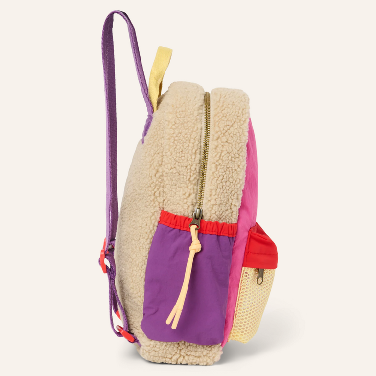 Studio Noos Studio Noos - Patchwork mini backpack bright pink