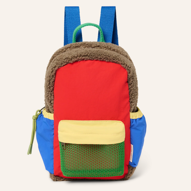 Studio Noos Studio Noos - Patchwork mini backpack fiery red