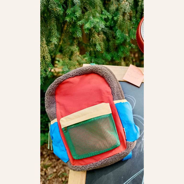 Studio Noos Studio Noos - Patchwork mini backpack fiery red