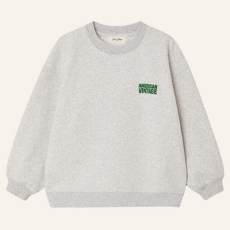 American Vintage American Vintage kids sweat-shirt Baptown - Heather grey