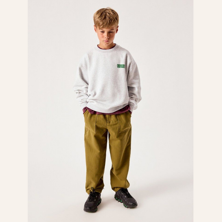 American Vintage American Vintage kids sweat-shirt Baptown - Heather grey